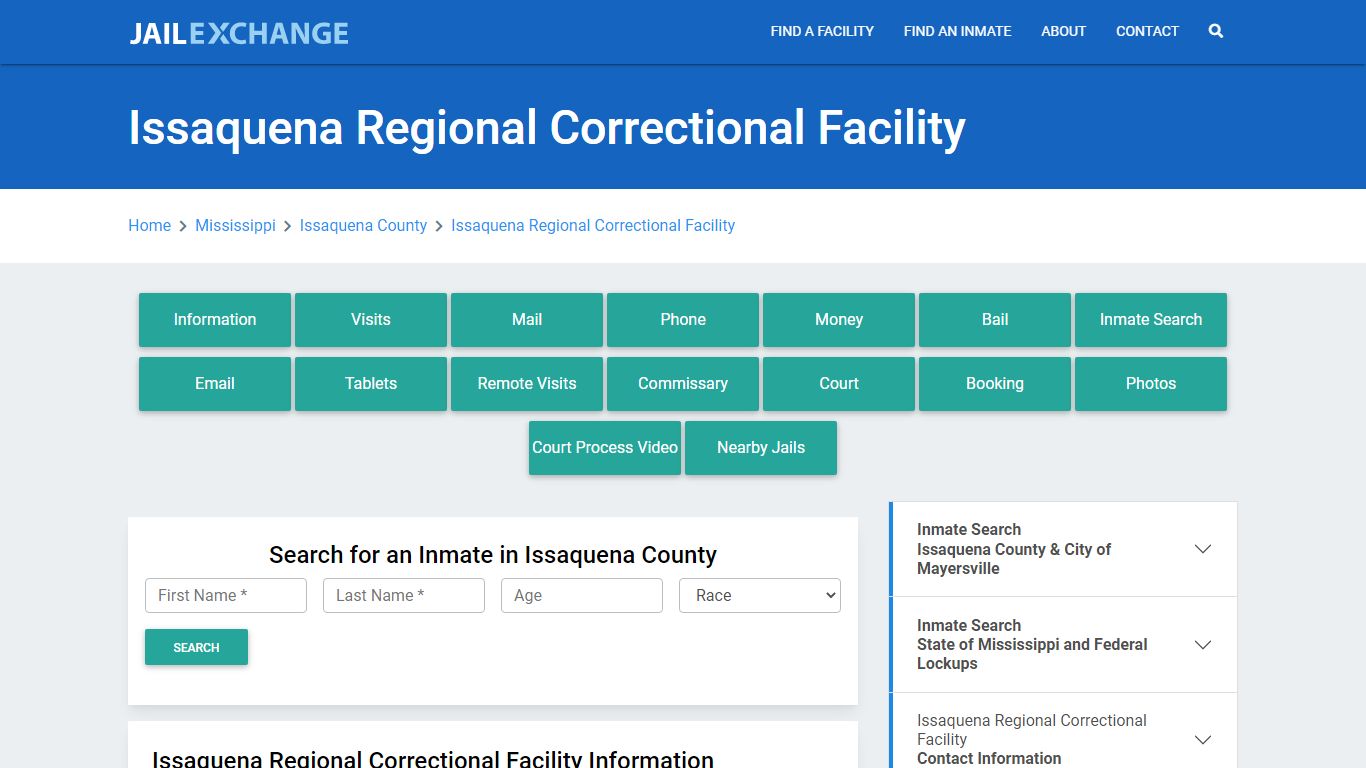 Issaquena Regional Correctional Facility - Jail Exchange